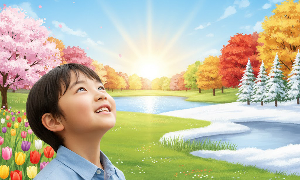 季節・四季がある理由をわかりやすく解説するイメージ写真