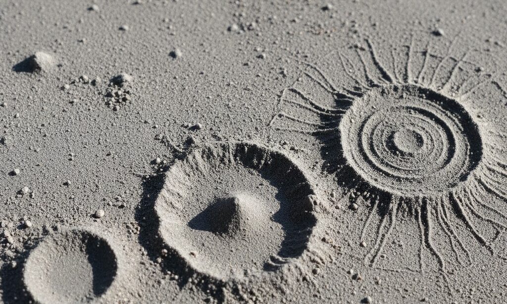 単純クレーターと複雑クレーターなど種類がわかる実写風モデル