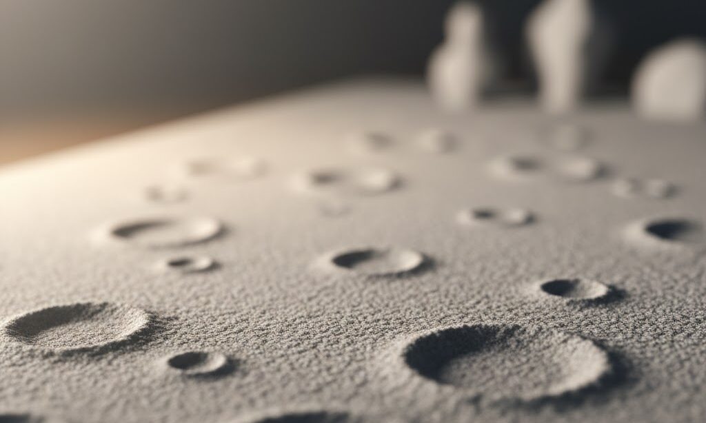 月のクレーターの基本構造がわかる実写風イメージ(でき方の基礎)