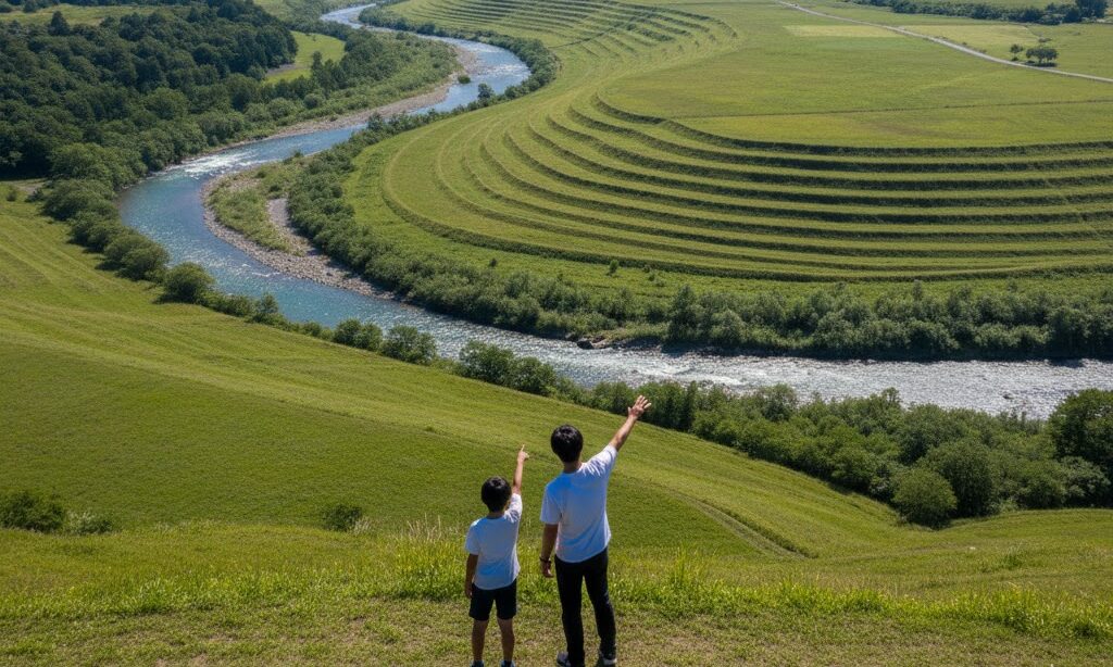 河岸段丘 でき方 簡単解説|川と地形の関係を防災士がわかりやすく説明