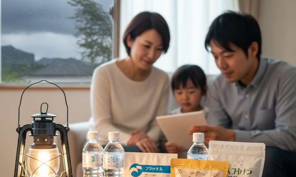 台風や地震の停電に備えるための防災グッズと対策イメージ|停電対策の基本