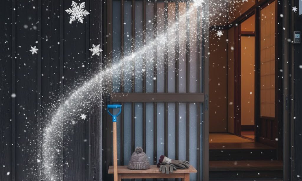 雪の形から防災行動につなげるイメージ（雪の準備と冬対策）