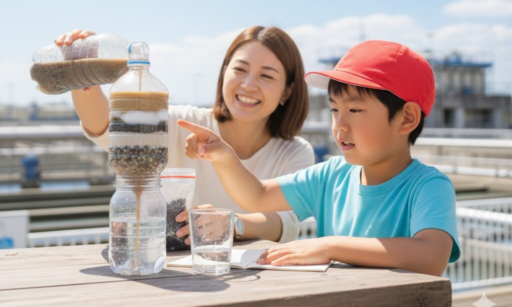 ペットボトルろ過装置の自由研究｜親子で水をきれいにする実験