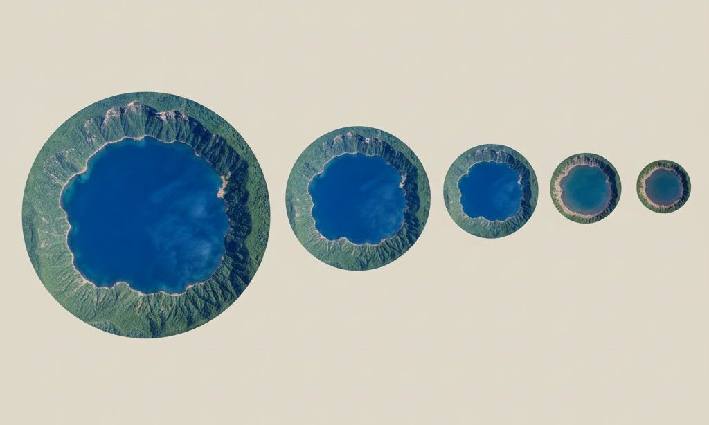 屈斜路湖・摩周湖・田沢湖など日本の代表カルデラ湖の比較イメージ