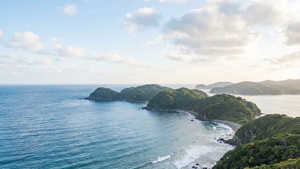 弧状列島のでき方を基礎から学べる地球と日本列島の成り立ちをイメージした実写風ビジュアル