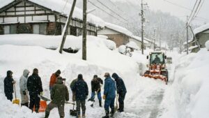 大雪の災害の様子
