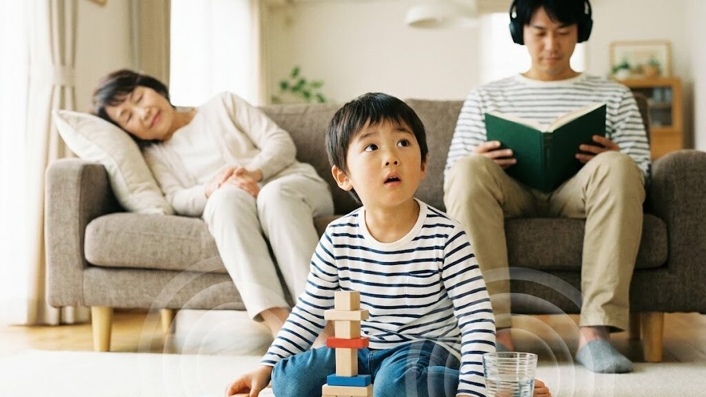 人によって地震や震度の感じ方が違うというのがわかるシーン