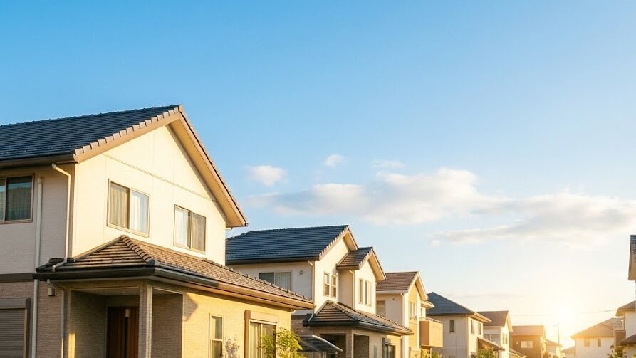 通電火災対策の重要性を総括し、安全な暮らしを象徴する明るい日本の住宅街