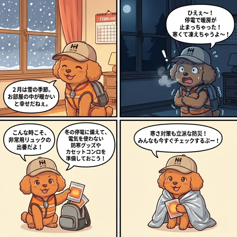 2月の寒い時期の対策