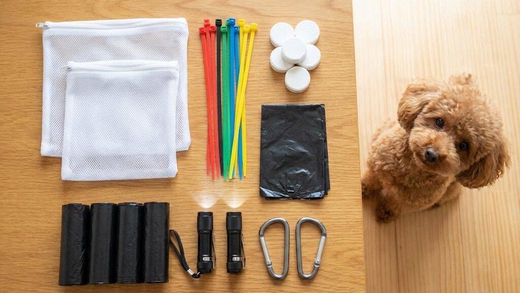 100均で揃うペット防災用の小物類