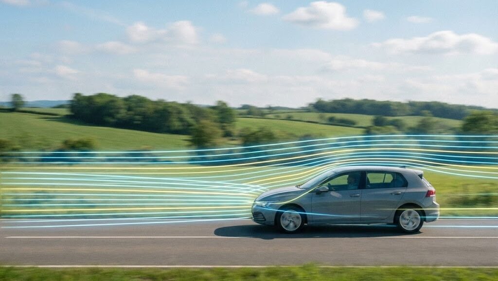 スピードガンで速度を測定するドップラー効果のイメージ