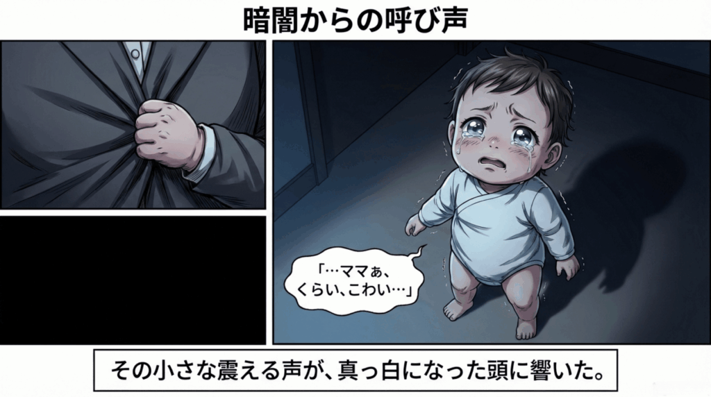 パニックになる母親の耳に届いたのは、「くらい、こわい…」という暗闇で泣きそうになっている我が子の小さな声でした。