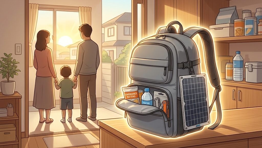 ソーラーパネル付き最強防災グッズ