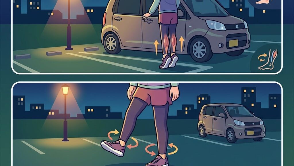 車中泊時のエコノミークラス症候群予防