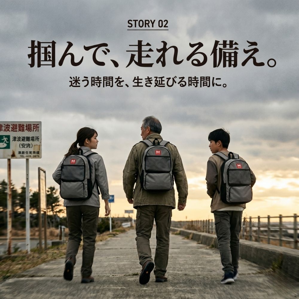 緊急避難の朝 — 迷わず手に取れる一つ。