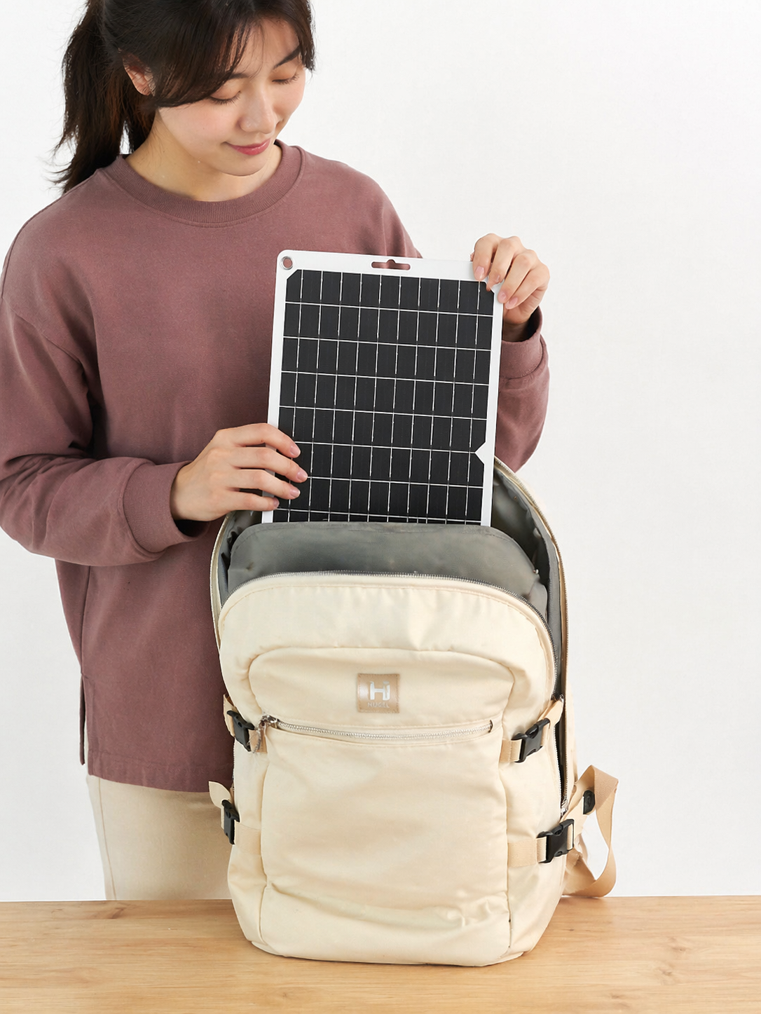 リュックに収納