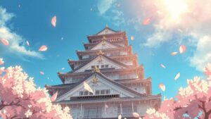 熊本城のイラスト