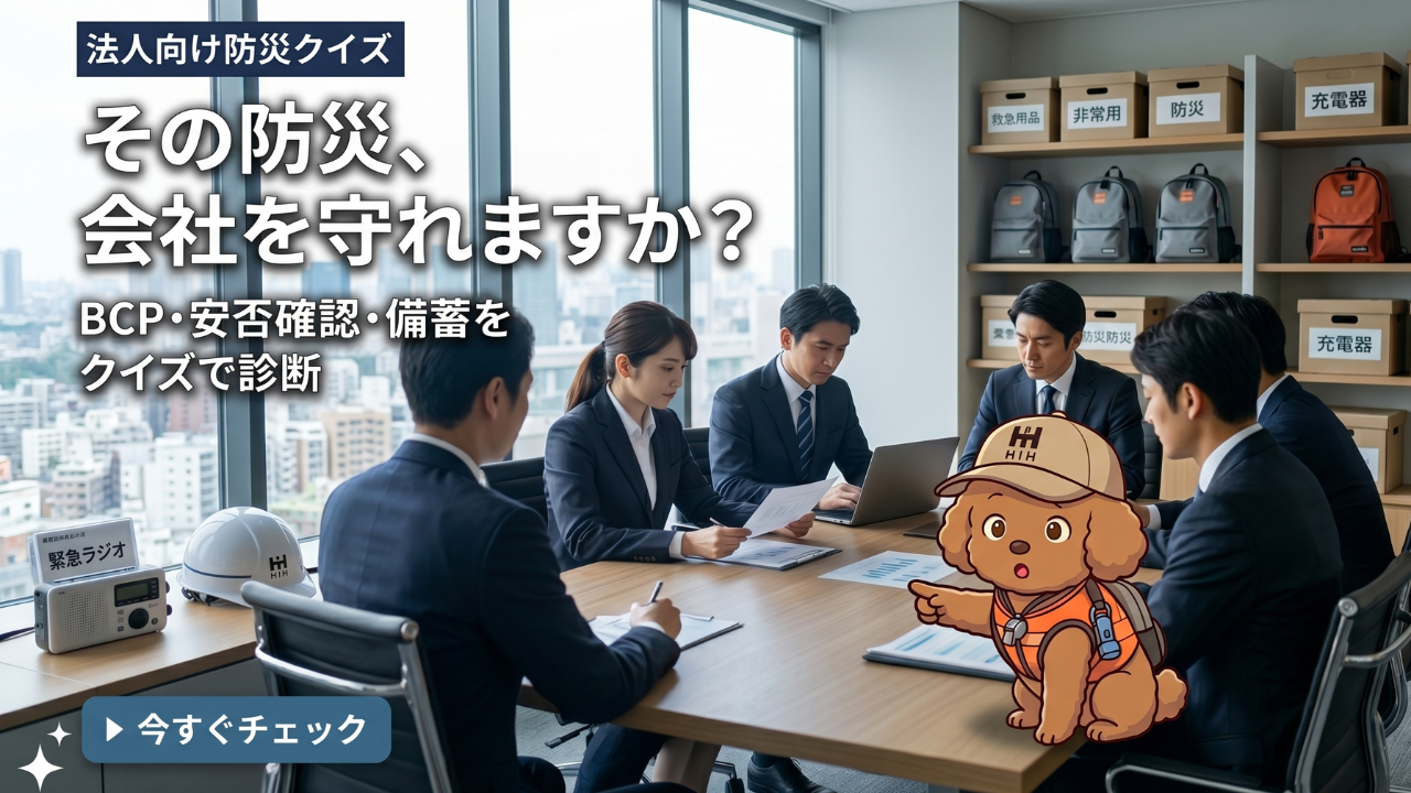 ビジネス向け防災クイズ