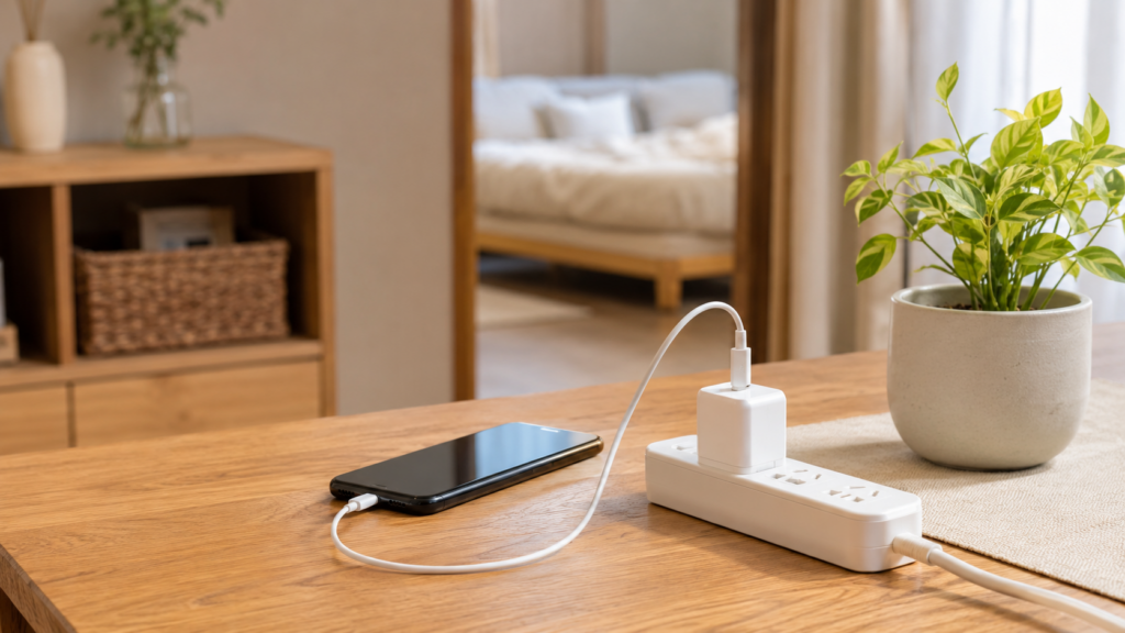 安全な充電習慣を実践している家庭の防災