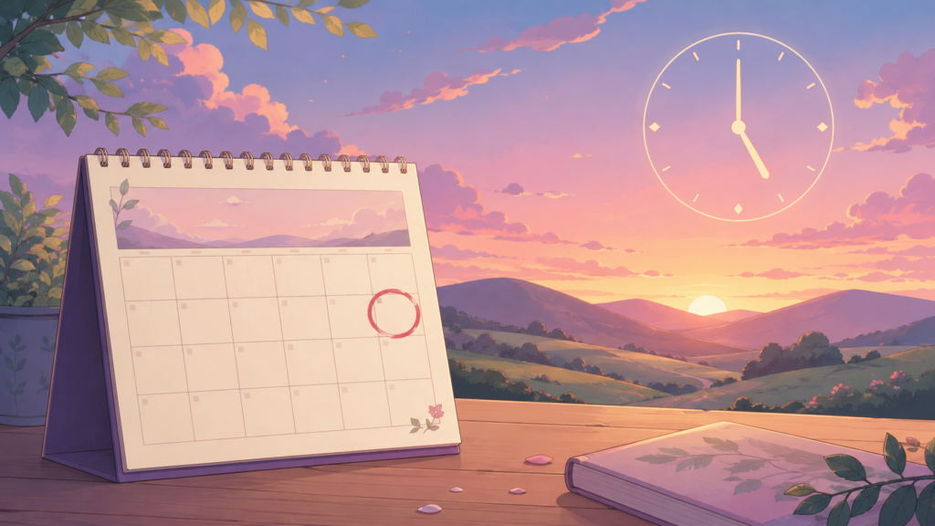 7月11日の夕方に静岡地震が発生したことを示すカレンダーのイラスト