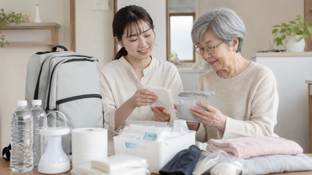女性や高齢者が安心して使える非常用トイレの工夫