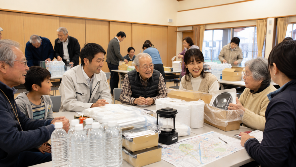 自治会・町内会が協力して防災トイレの共同備蓄を計画