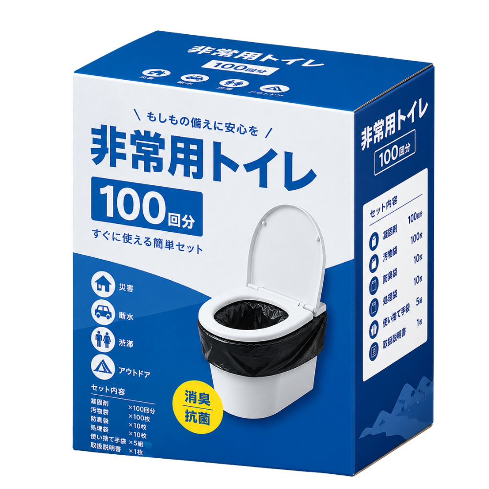 非常用トイレ100回分のイメージ