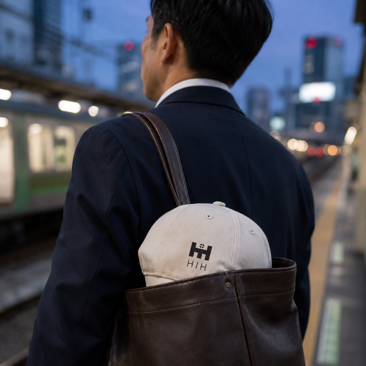 通勤バッグに収まるボウメット