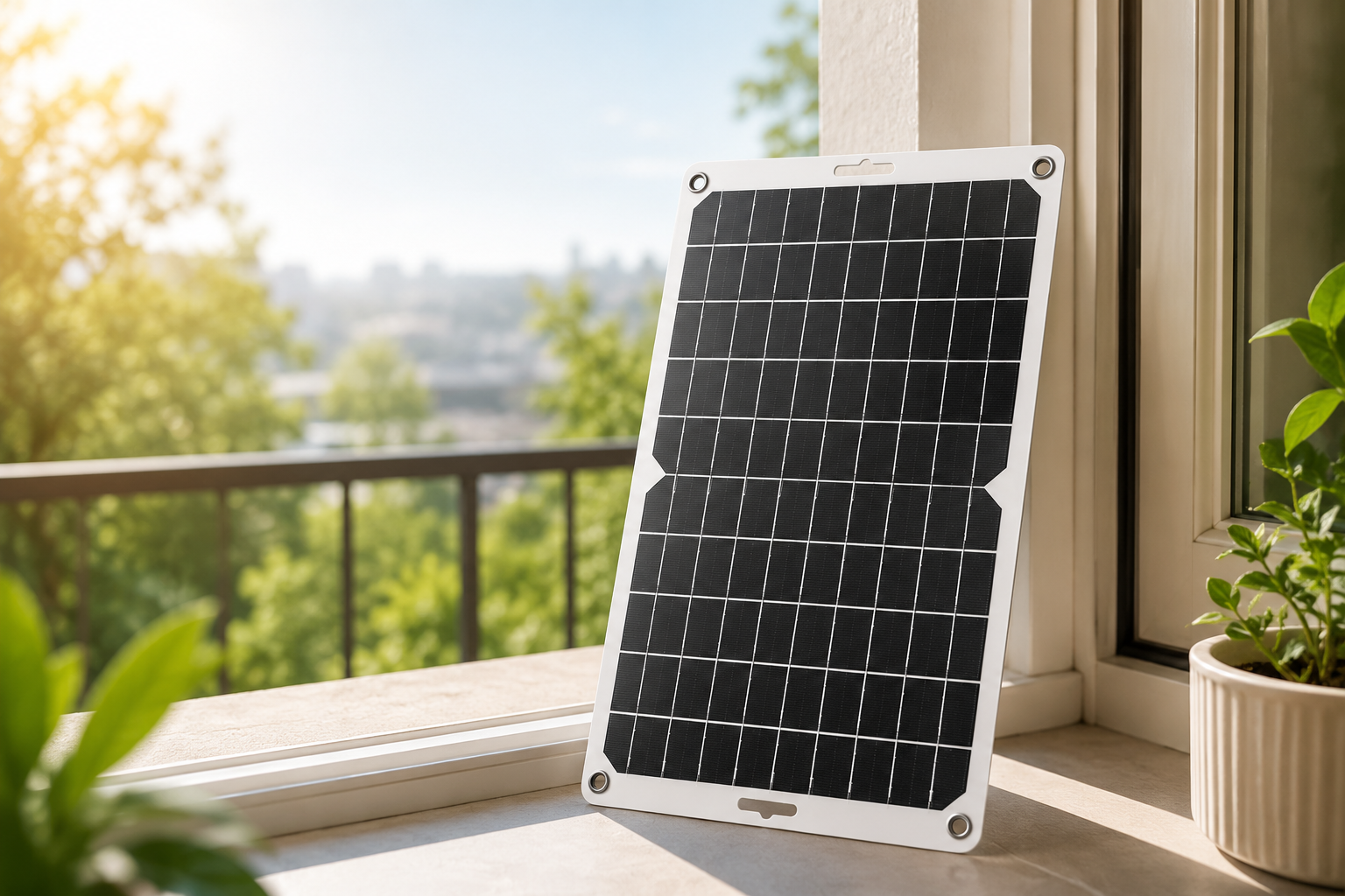 翌朝、再び太陽を受けて発電を再開