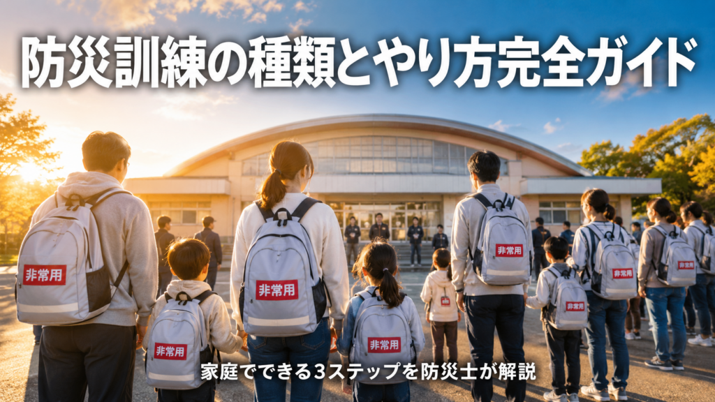 防災訓練の種類とやり方を防災士が解説する完全ガイドのアイキャッチ