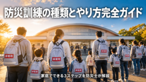 防災訓練の種類とやり方を防災士が解説する完全ガイドのアイキャッチ