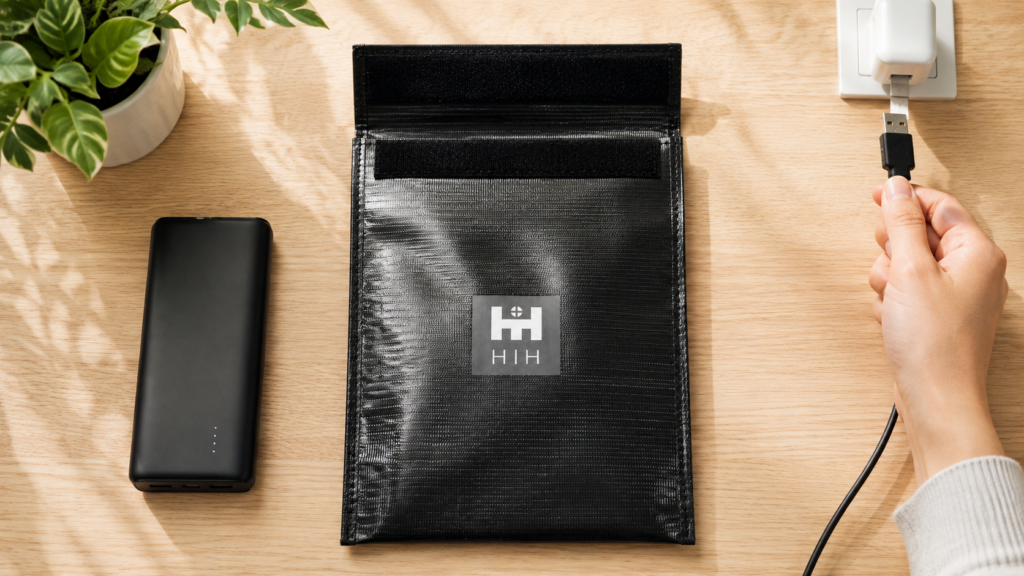 家庭の防災用品と整理して備えるHIH耐火収納バッグ