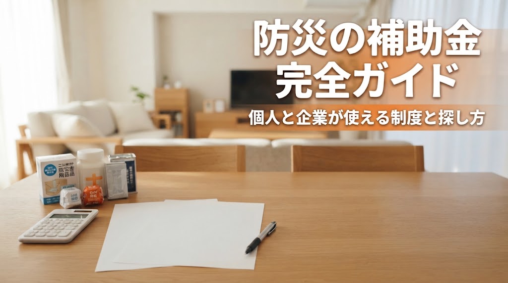 防災の補助金制度を解説する完全ガイドのアイキャッチ画像