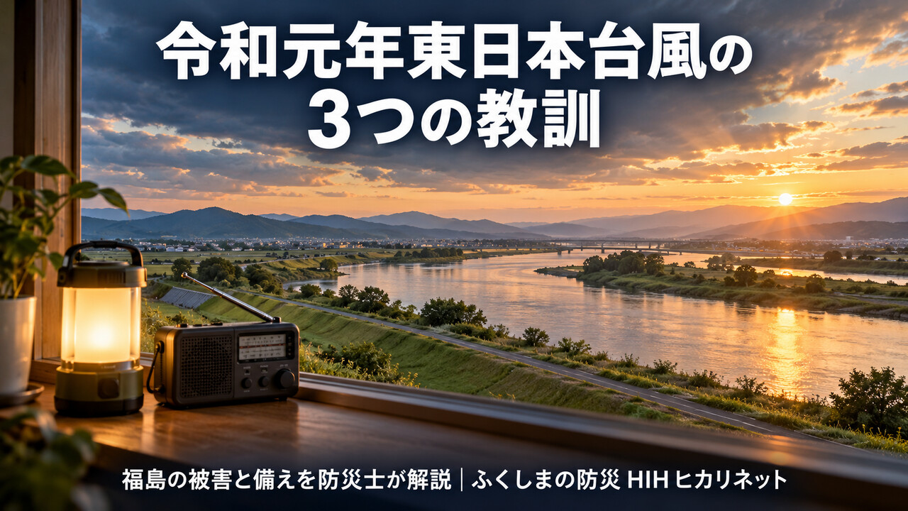 令和元年東日本台風の3つの教訓｜福島の被害と備えを防災士が解説